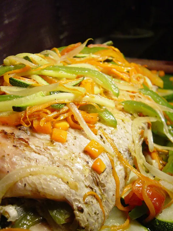Julienne de légumes du marché
